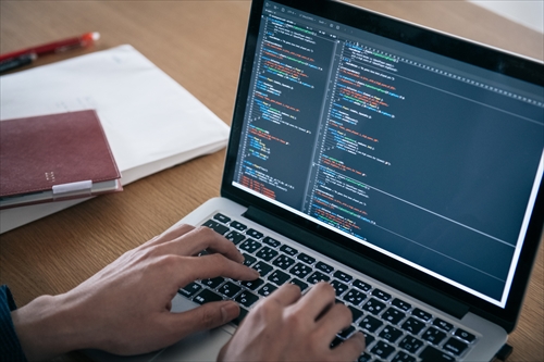 プログラミングをしている様子